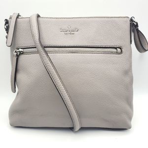 Kate Spade New York "Jackson" top zip leather crossbody bag. P62